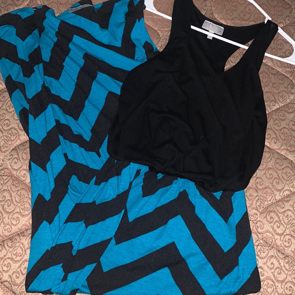 Blue and black dress in grate condition